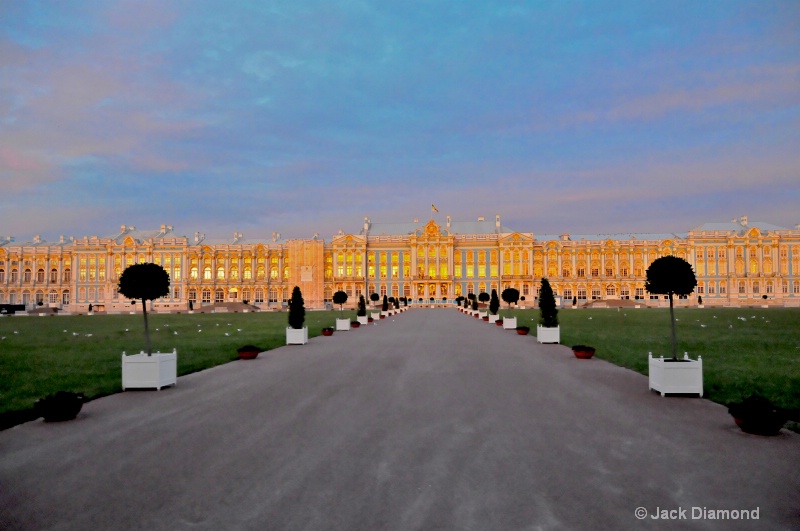 Catherine's Palace at Sunset