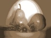 sepia pears