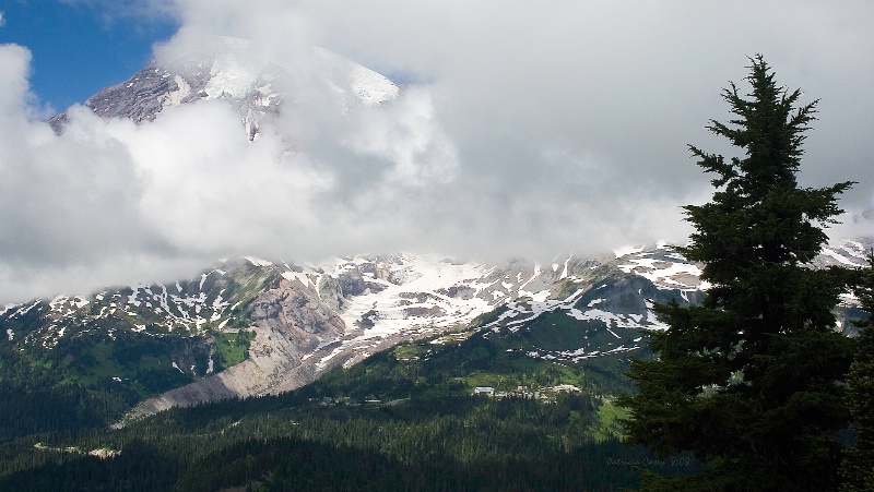 Mt. Rainier through the Clouds - ID: 6869066 © Patricia A. Casey