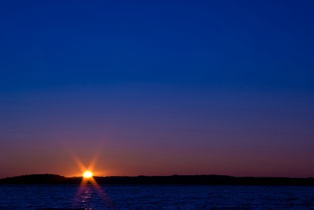 Blue sunset