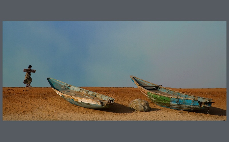 India:  Beached Boats