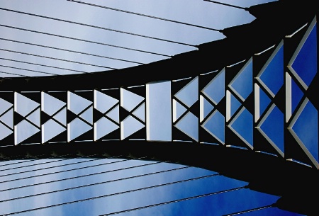 Bridge With Shapes & Lines