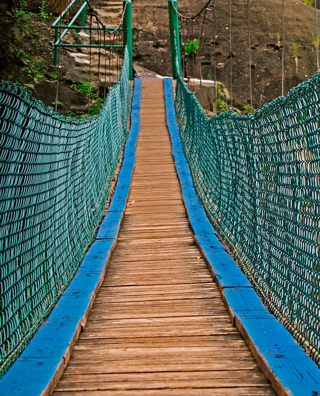 Blue Suspension Bridge, Talafofo Falls, Guam