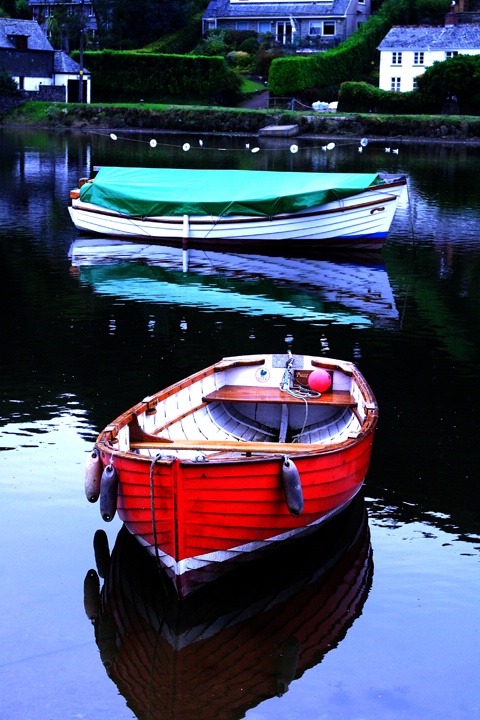 Rowboat at Lerryn, Cornwall