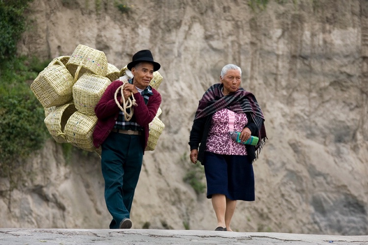 Elderly Couple Selling Baskets, Quito, Ecuador - ID: 7008570 © Stacey J. Meanwell