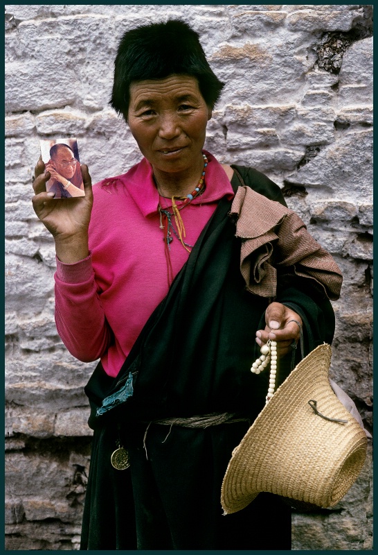 Tibet:  Nun With Precious Photo