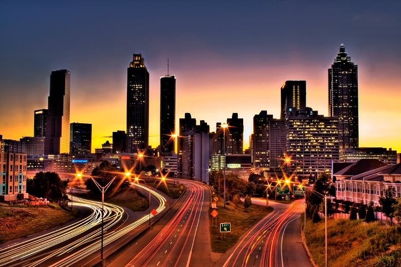 Atlanta's Colorful Skyine