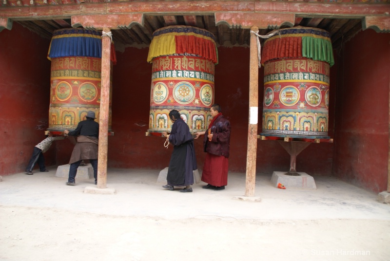Tibetans at prayer