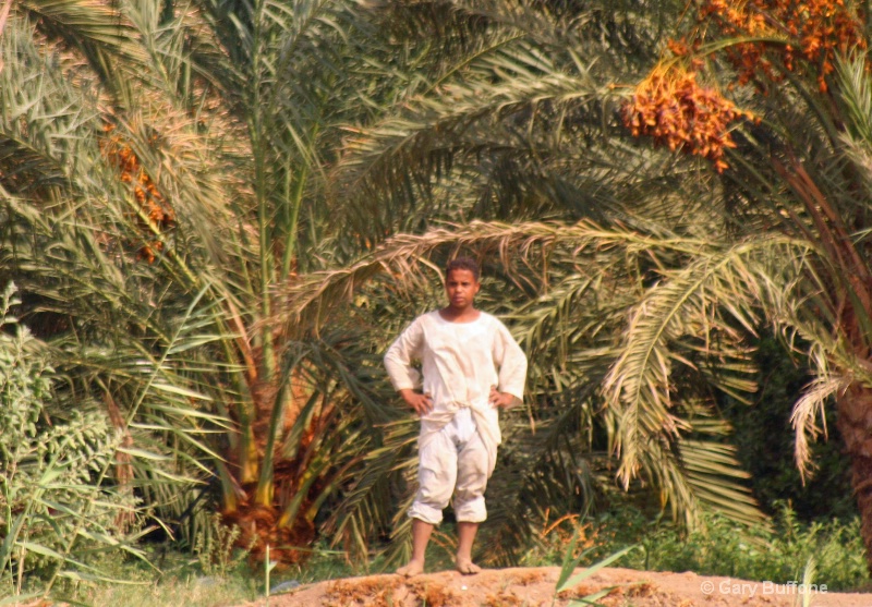 Boy with Palms
