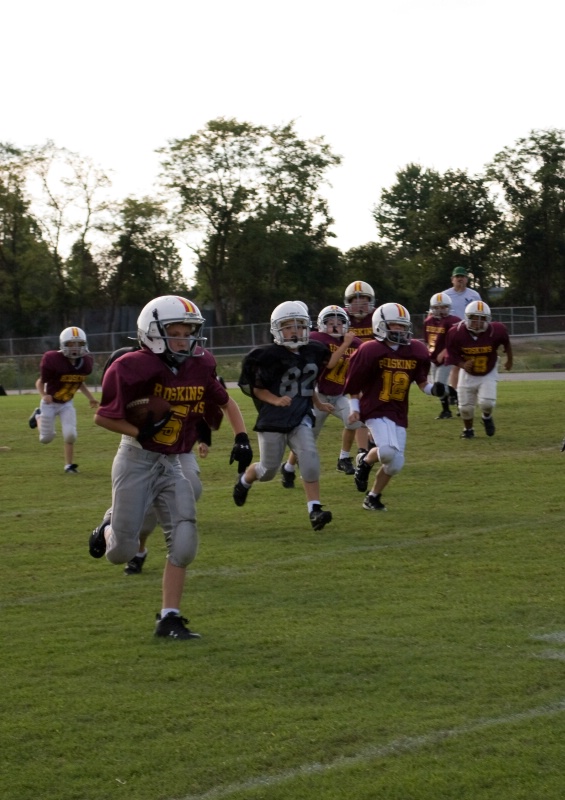 Running for the touchdown