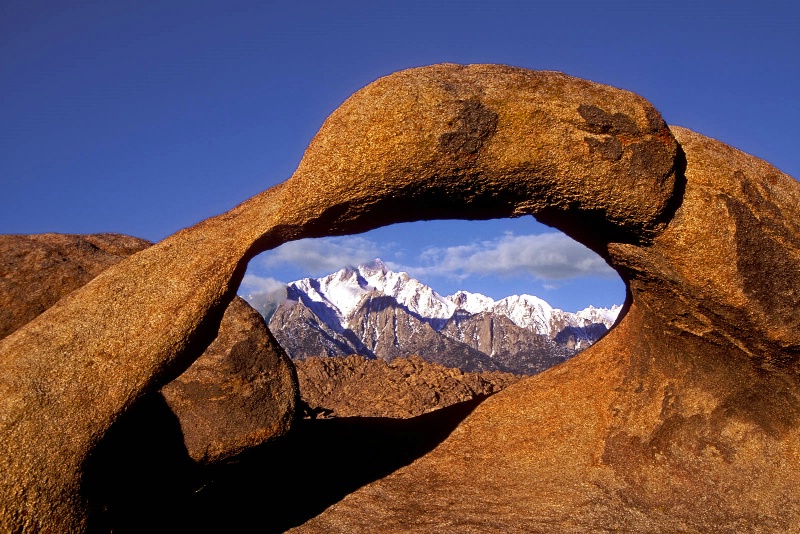 Mobius Arch and Mt. Whitney