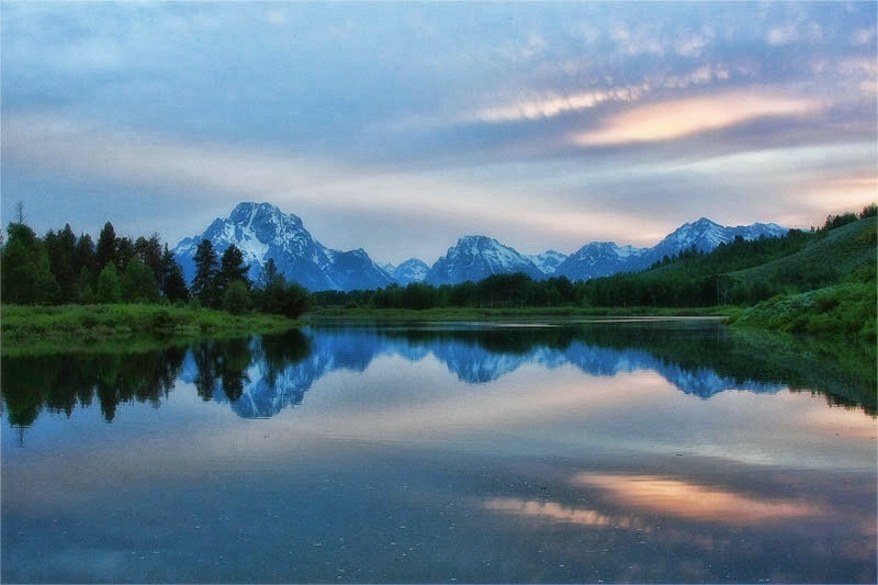 Reflections at the oxbow bend