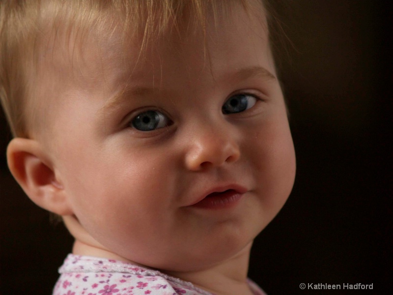baby close-up with reflector 1