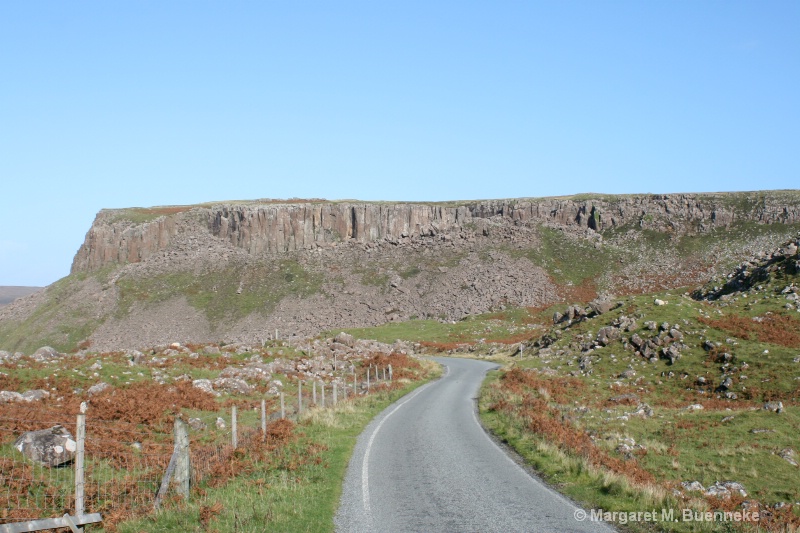 Granite cliffs, north of Uig, Isle of Skye, Scotla