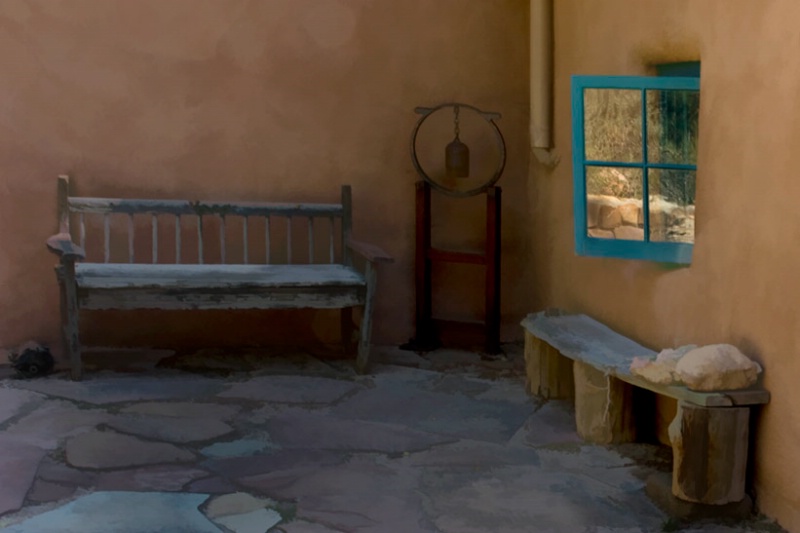 Courtyard at Ghost Ranch, NM