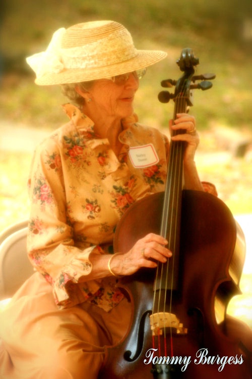 Cellist on a Break