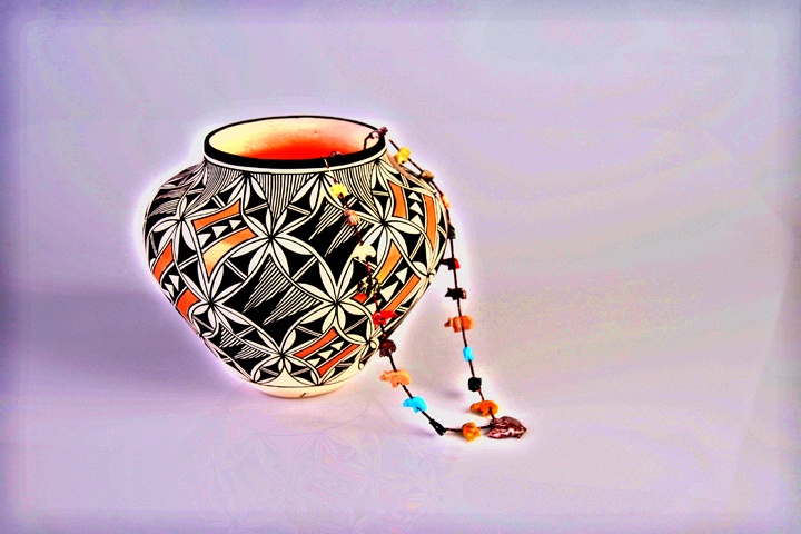 Bowl and beads