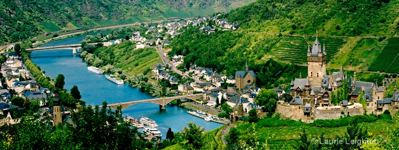 Panoramic View of Cochem, Germany.