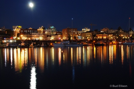 Moon Over Victoria Harbor