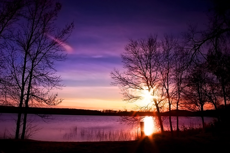 Sunset on Sunday Lake