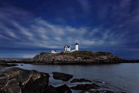 Nightfall at Cape Neddick