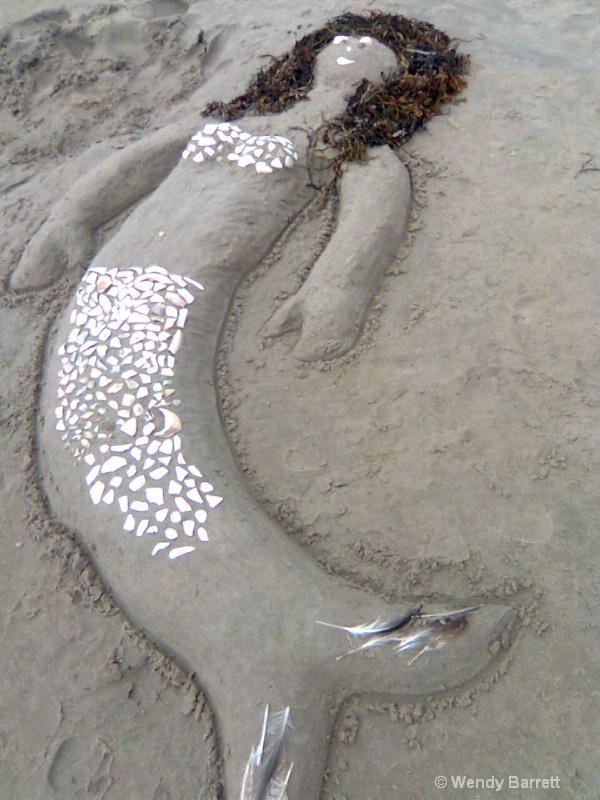 Mermaid in the sand