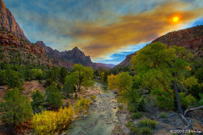 Sunset at Zion