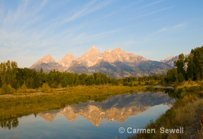 Grand Tetons Reflected - ID: 7316070 © Carmen B. Sewell