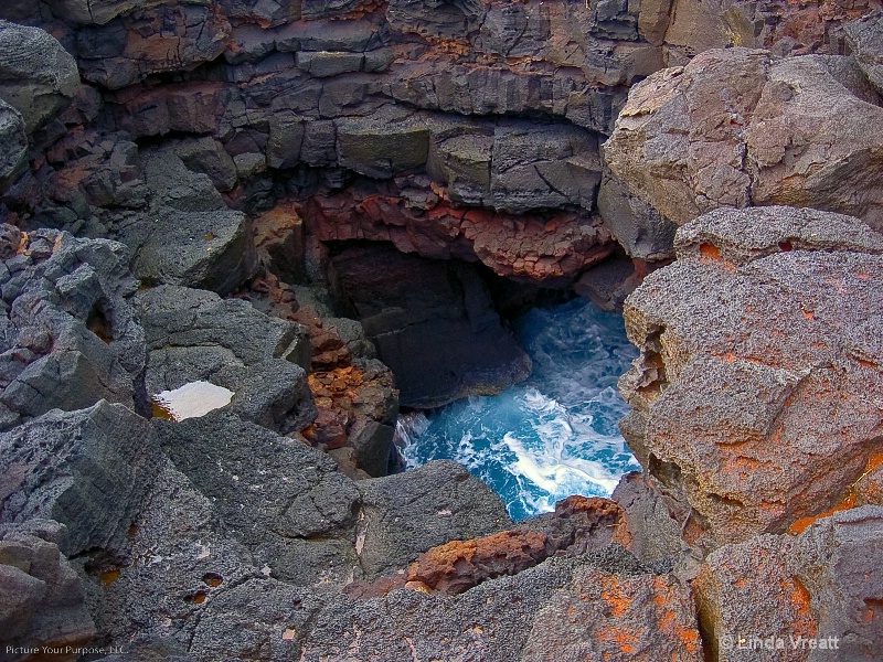 Volcano Blue Water Hole-Hawaii