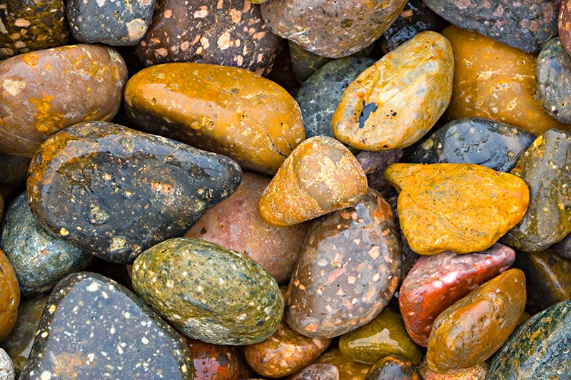 Shiny Rocks on the Beach - ID: 7345899 © Leslie J. Morris