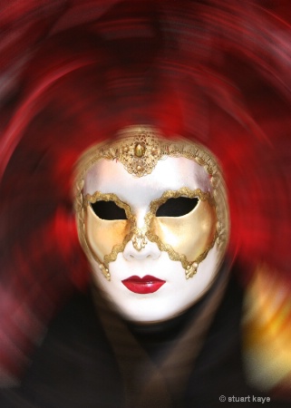new orleans style mask taken of a window manekin i