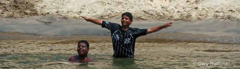 Boys Rejoicing in Nile