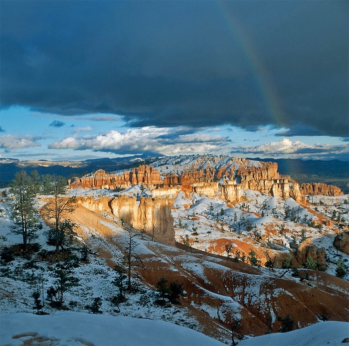 Snow Rainbow,  Bryce NP,  UT