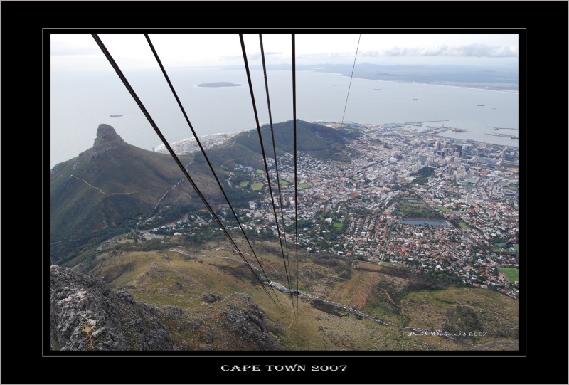 Cape Town from Table Mountain cable car