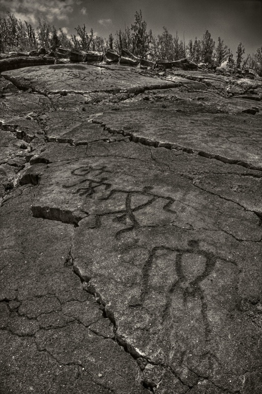 Hawaii petroglyphs