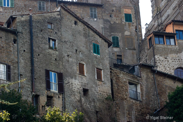 Buildings close-up in Tuscany