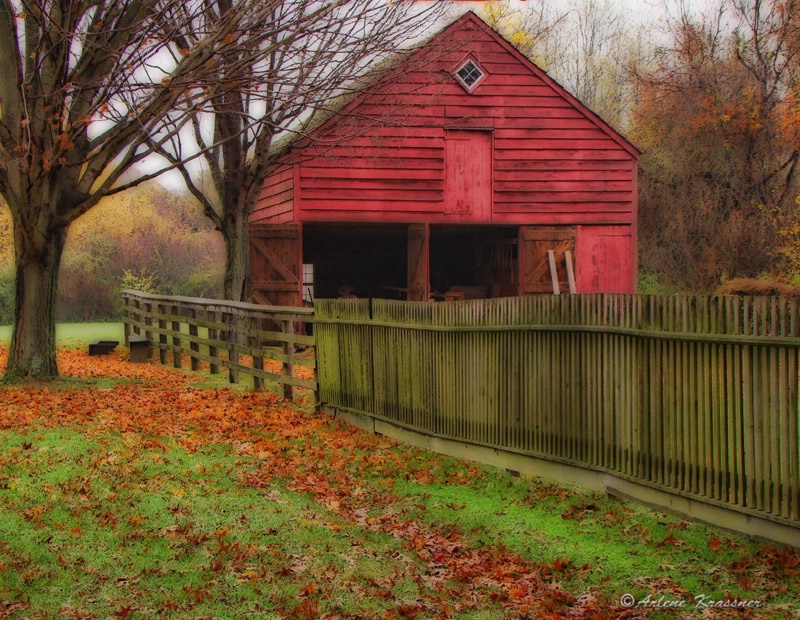 Red Barn in the Fall