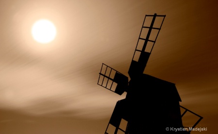 Windmills different points of view-2 NEW ser sepia