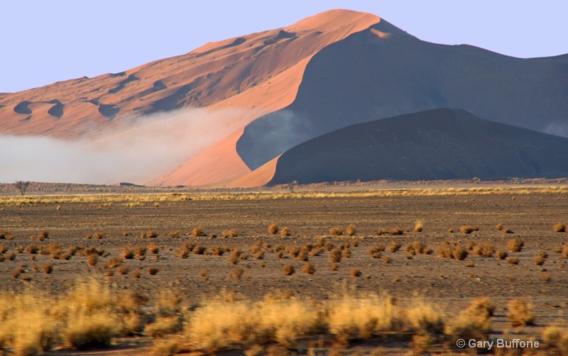 Distant Dune in Fog