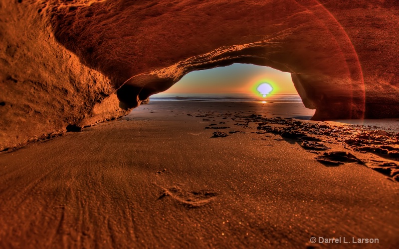 Solana Beach Cave Sunset