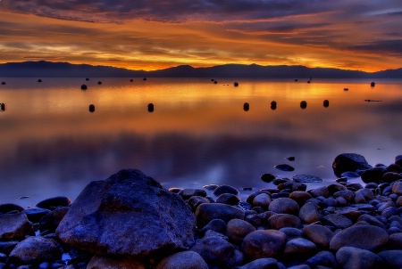 First Light on Lake Tahoe