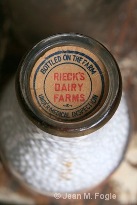 antique milk bottle cap
