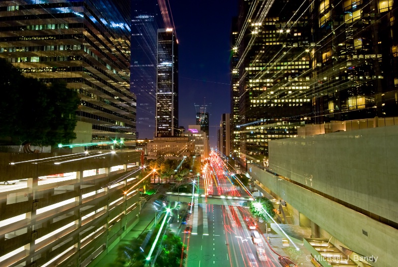 Los Angeles skyline a la zoom.