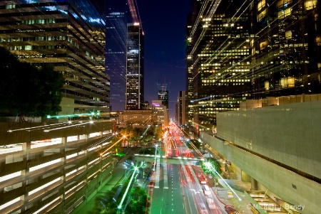 Los Angeles skyline a la zoom.