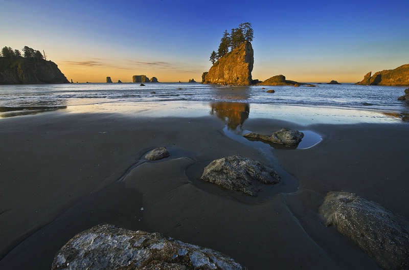 low tide at second beach