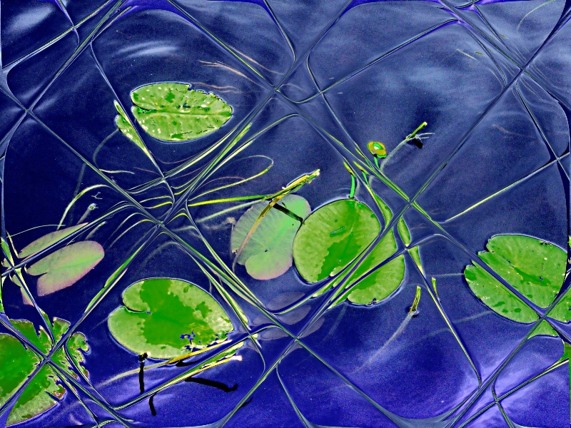 BLUE AND GREEN ABSTRACT