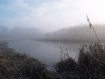 Lake with frost a...