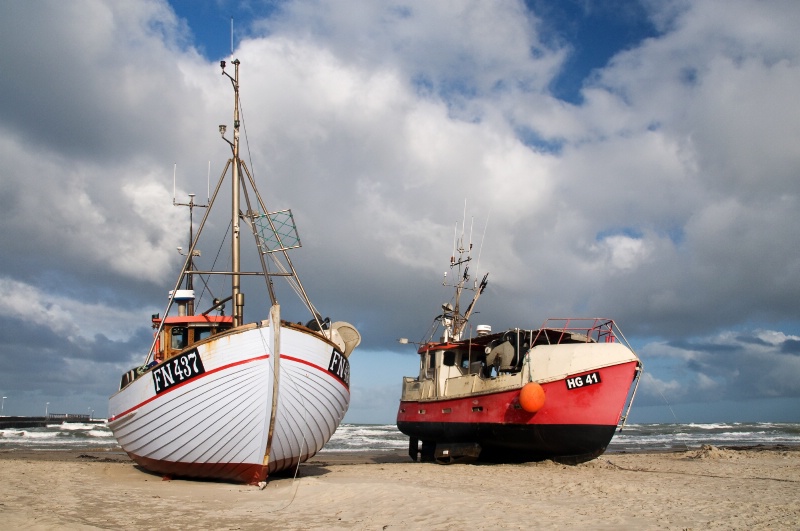 Fishingboats on the Beach