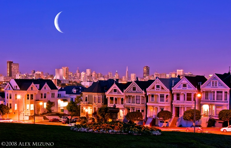 Crescent Moon Suits Painted Ladies