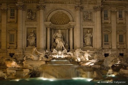 Trevi's fountain, Rome, Italy